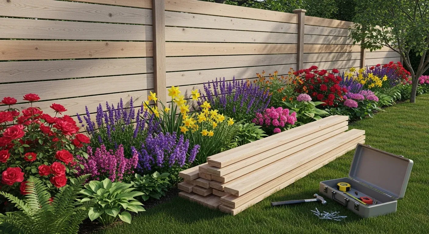 Step by step guide to building your own wooden garden fence